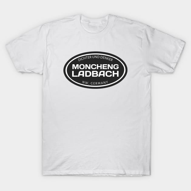 Mönchengladbach Germany Oval T-Shirt by urban-wild-prints